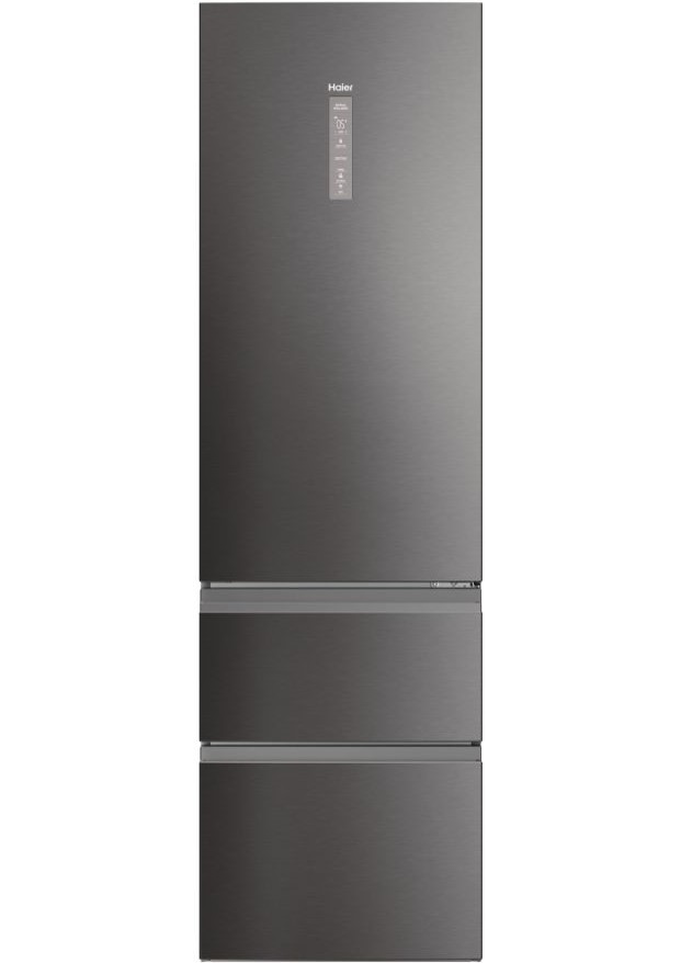 Frigorífico combi Haier HTW5620CNMP 205x60 No Frost DARK inox 3D